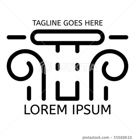 Column logo, outline style Column logo, outline style 55088610