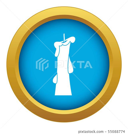Church candle icon blue vector isolated - Stock Illustration [55088774 ...
