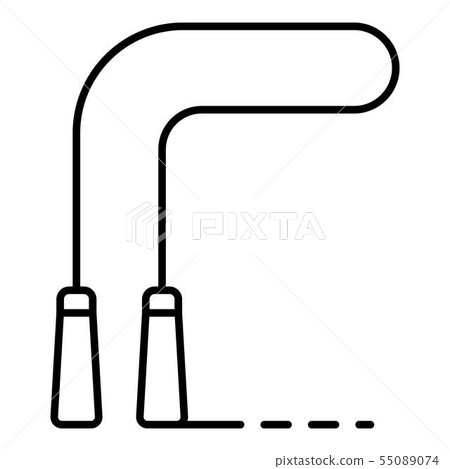 Jump rope icon, outline style Jump rope icon, outline style 55089074