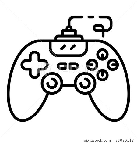 Joystick icon, outline style Joystick icon, outline style 55089118