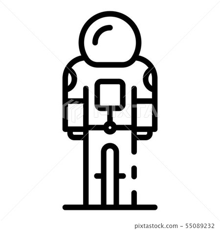 Spaceman icon, outline style Spaceman icon, outline style 55089232