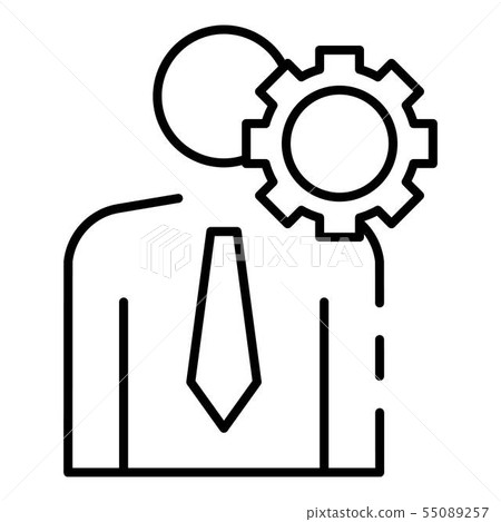 Business corporate man icon, outline style Business corporate man icon, outline style 55089257