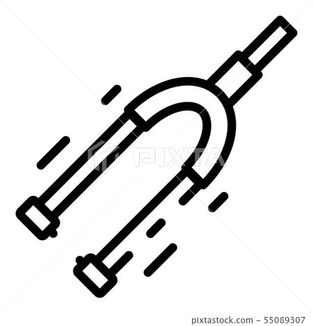 Cycling bike fork icon, outline style Cycling bike fork icon, outline style 55089307