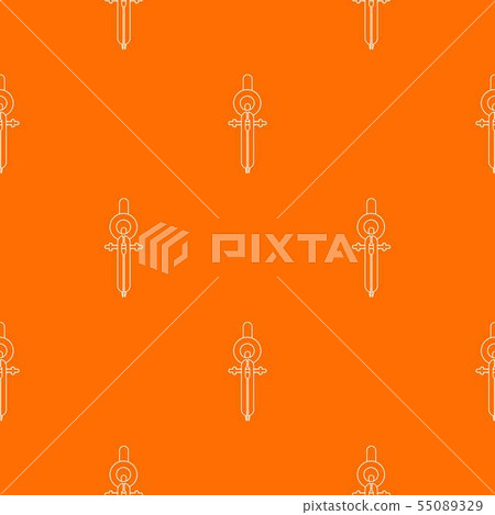 Compass pattern vector orange 55089329