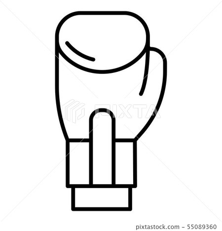Boxing glove icon, outline style 55089360