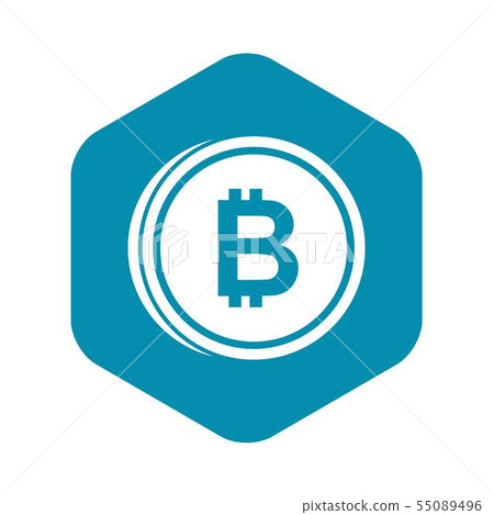 Coin bat icon, simple style Coin bat icon, simple style 55089496