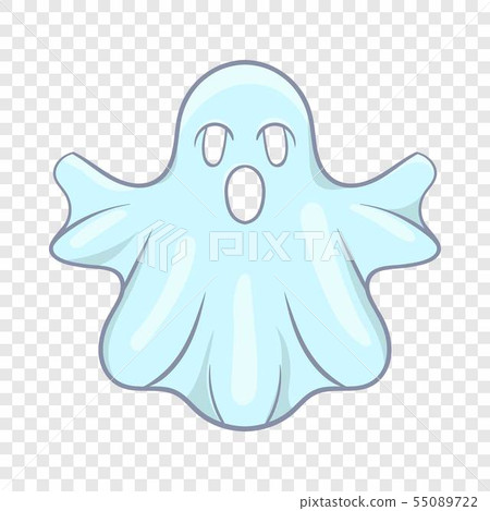 Halloween ghost icon, cartoon style Halloween ghost icon, cartoon style 55089722