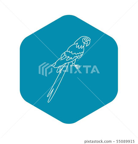 Parrot icon, simple style 55089915