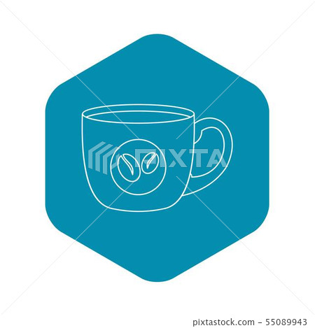 Coffee cup icon, simple style Coffee cup icon, simple style 55089943