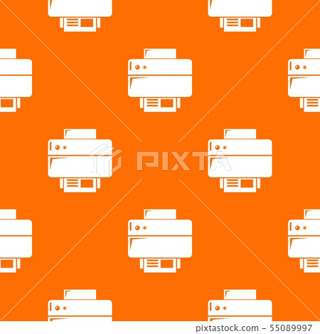 Printer pattern vector orange 55089997