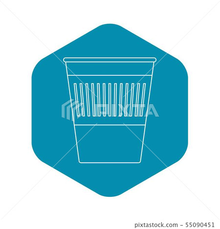 Trash basket icon, outline style Trash basket icon, outline style 55090451