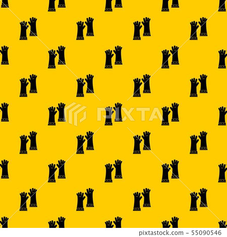 Heat resistant gloves for welding pattern vector 55090546