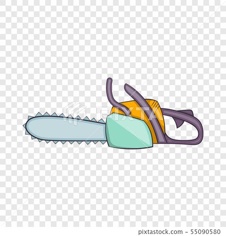 Chainsaw icon, cartoon style 55090580