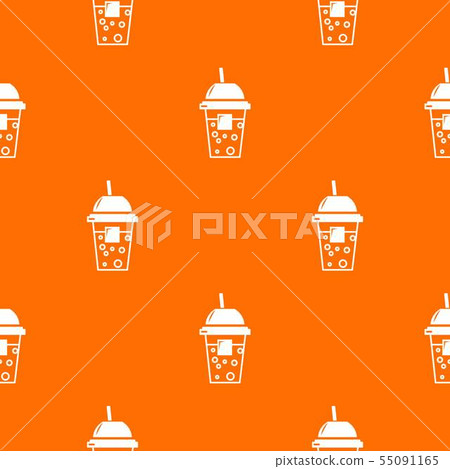 Soda pattern vector orange - Stock Illustration [55091165] - PIXTA