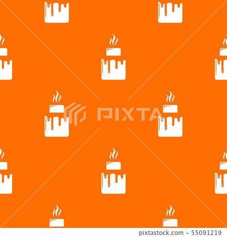 Empanadas pattern vector orange 55091219
