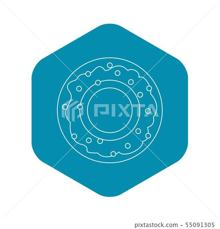 Donut icon, outline style Donut icon, outline style 55091305
