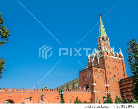 Trinity tower in Kremlin, Moscow, Russia 55092942
