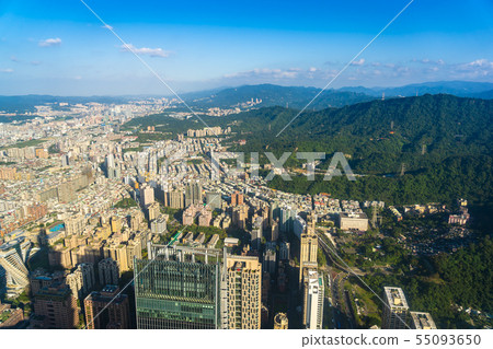 Beautiful architecture building taipei city Beautiful architecture building taipei city 55093650