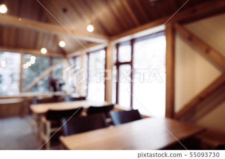 Abstract blur and defocused coffee shop cafe and restaurant interior 55093730