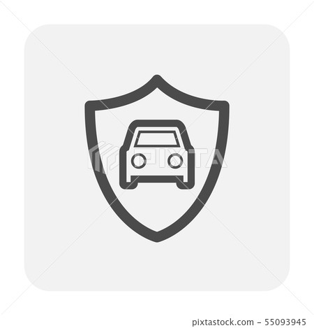 car security icon-插圖素材 [55093945] - PIXTA圖庫