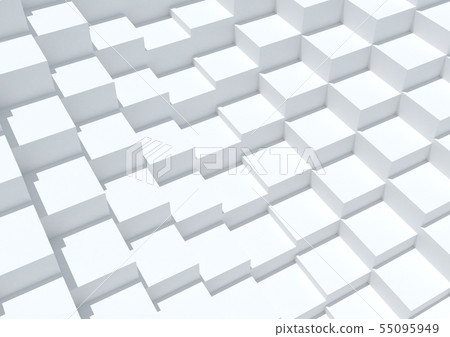 箱子立方體白色灰色 55095949