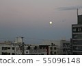 The moon at dusk 55096148