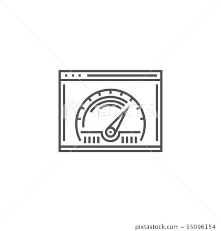 Page Speed Line Icon 55096154
