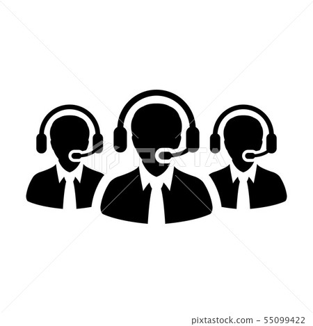 Assistant icon vector male business support Assistant icon vector male business support 55099422