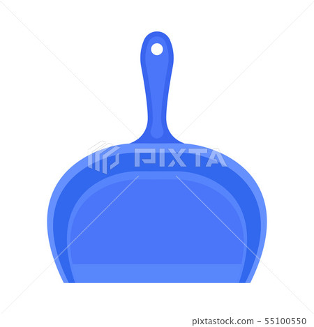 Blue plastic scoop. Vector illustration on white background. 55100550