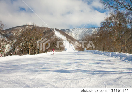 Landscape and Mountain view of Nozawa Onsen in 55101155