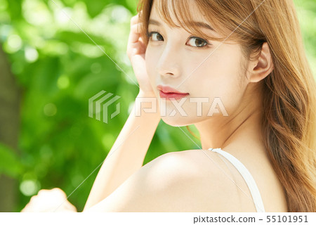 女性秀麗新綠色 女性秀麗新綠色 55101951