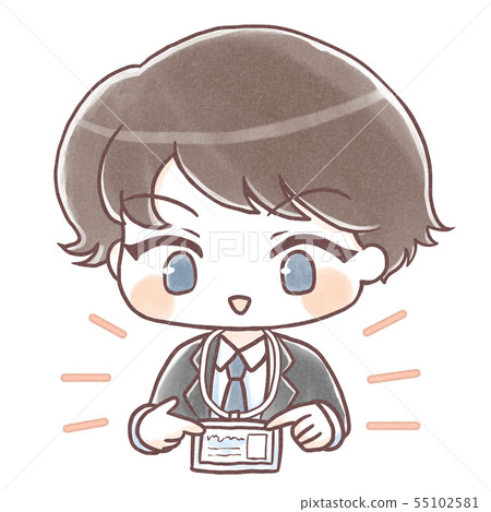 手繪，員工身份證和辦公室工作人員 55102581