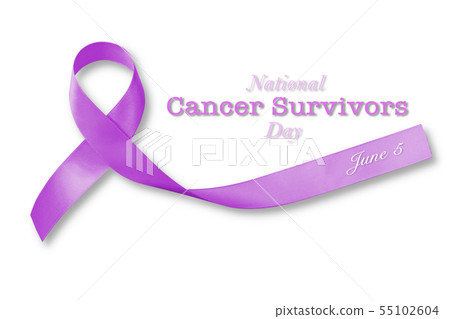 National cancer survivors month Lavender ribbon National cancer survivors month Lavender ribbon 55102604