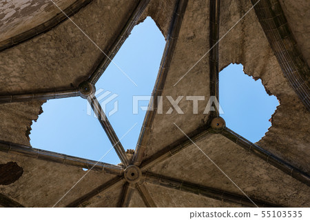Deterioration of the Gothic vaults of the abandoned convent of San Antonio de Padua, Garrovillas de Deterioration of the Gothic vaults of the abandoned convent of San Antonio de Padua, Garrovillas de 55103535