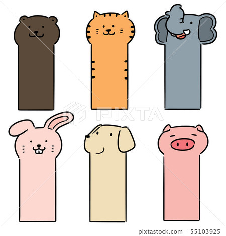 vector set of animal bookmark vector set of animal bookmark 55103925