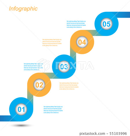 Info-graphic design template.  55103996