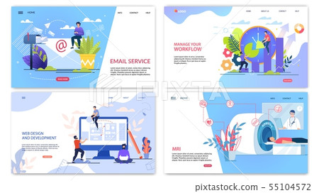 Poster Inscription Email Service Lettering Flat. Poster Inscription Email Service Lettering Flat. 55104572