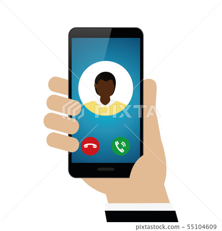 person calling with smartphone avatar 55104609