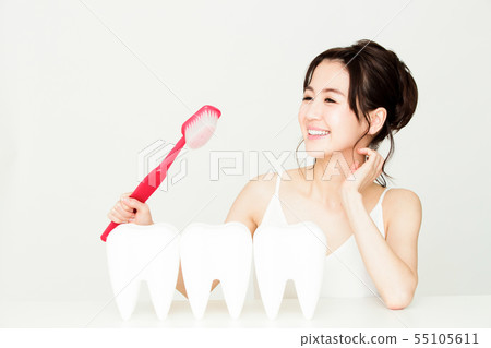 Dental whitening Oral care Beauty Female Young lady Beauty 55105611