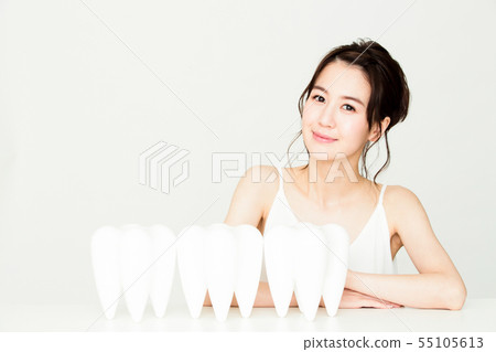 Dental whitening Oral care Beauty Female Young lady Beauty 55105613