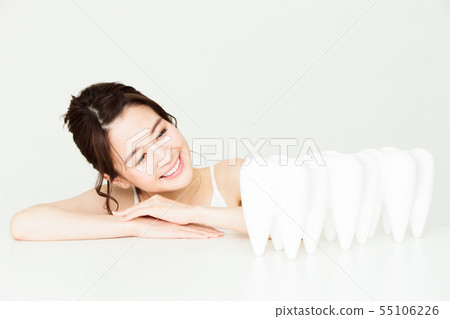 Dental whitening Oral care Beauty Female Young lady Beauty 55106226
