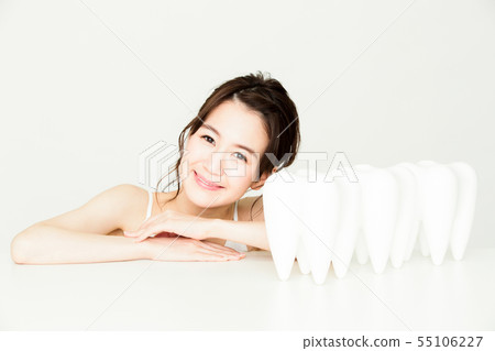 Dental whitening Oral care Beauty Female Young lady Beauty 55106227
