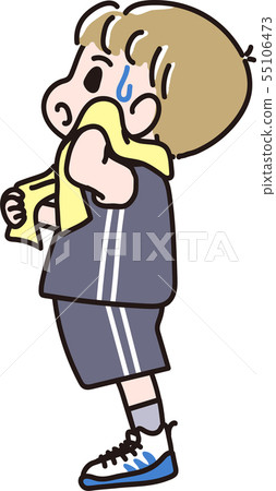 Sports sweaty boy - Stock Illustration [55106473] - PIXTA