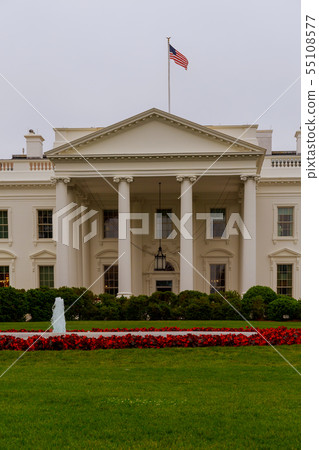 White House in Washington DC, closeup of southern White House in Washington DC, closeup of southern 55108577