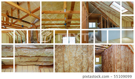 Heat isolation in new prefabricated house with 55109099