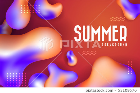 Abstract liquid banner background. 55109570