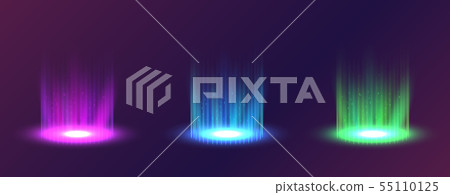 Futuristic neon light portal, 55110125