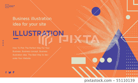 Vector illustration Landing page template Vector illustration Landing page template 55110139