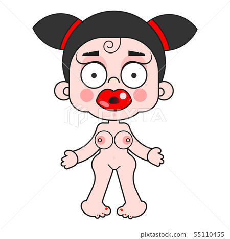 Inflatable Sex Doll. Inflatable Woman. Vector - Stock Illustration  [55110455]