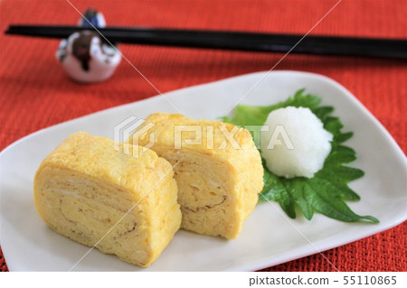 湯捲曲的雞蛋 55110865